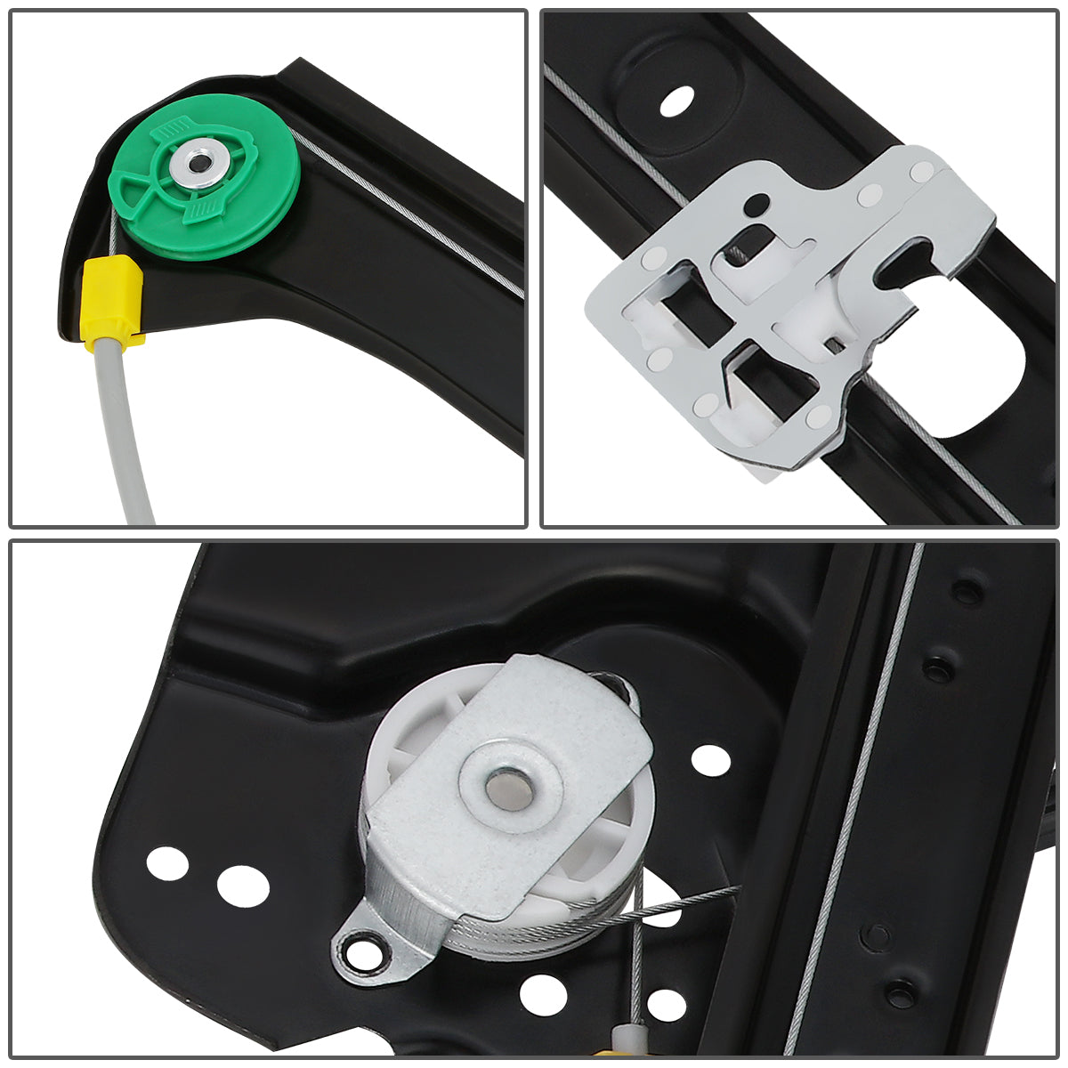 REGULADOR DE VENTANA WINDOW MOTORS & REGULATORS - METALLIC - 00-06 BMW X5 - METALLIC - BARE STEEL/PLASTIC