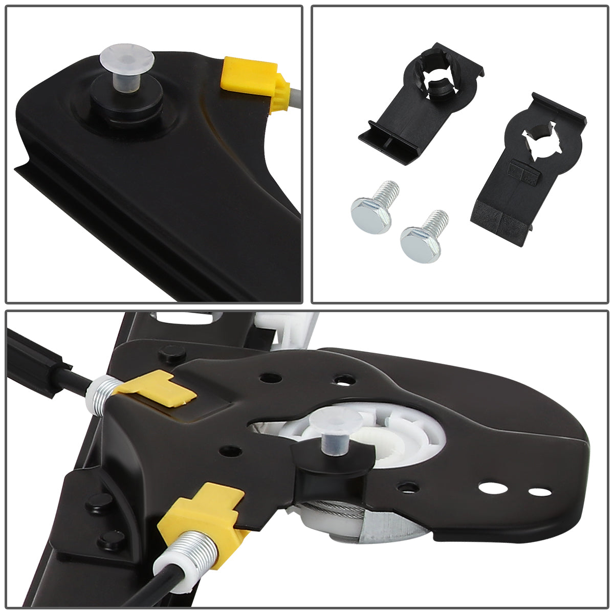 REGULADOR DE VENTANA WINDOW MOTORS & REGULATORS - METALLIC - 00-06 BMW X5 - METALLIC - BARE STEEL/PLASTIC