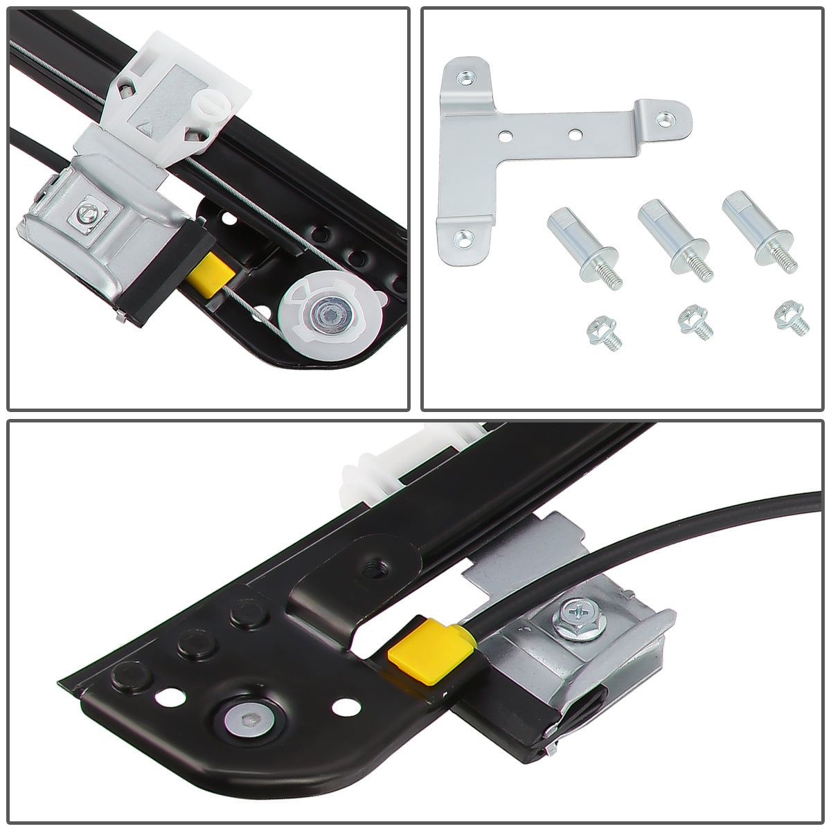 REGULADOR DE VENTANA WINDOW MOTORS & REGULATORS - METALLIC - 04-07 CHRYSLER TOWN & COUNTRY/04-07 DODGE CARAVAN/04-07 DODGE GRAND CARAVAN - METALLIC - BARE STEEL/PLASTIC