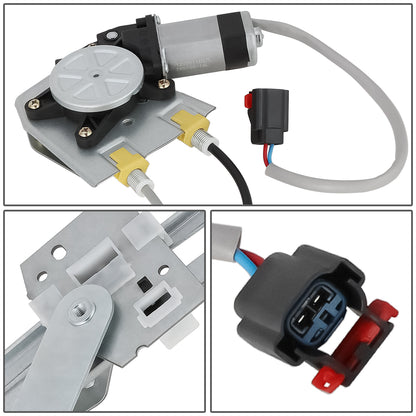 REGULADOR DE VENTANA WINDOW MOTORS & REGULATORS - METALLIC - 97-01 JEEP CHEROKEE - METALLIC - BARE STEEL/PLASTIC