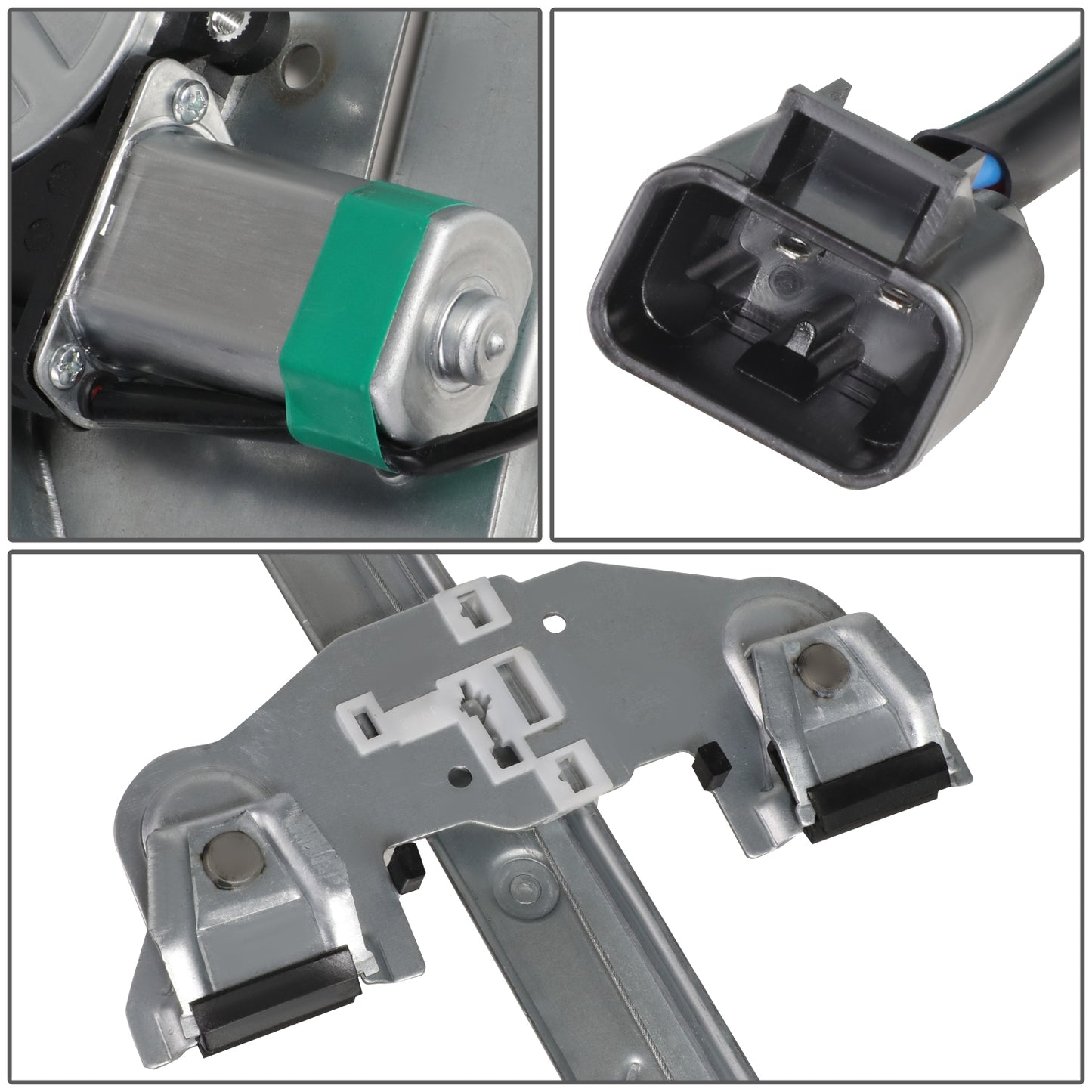 REGULADOR DE VENTANA WINDOW MOTORS & REGULATORS - METALLIC - 00-05 CADILLAC DEVILLE - METALLIC - BARE STEEL/PLASTIC