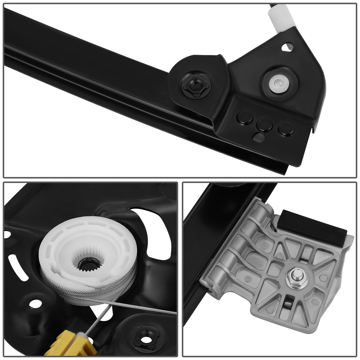 REGULADOR DE VENTANA WINDOW MOTORS & REGULATORS - METALLIC - 03-07 CADILLAC CTS - METALLIC - BARE STEEL/PLASTIC