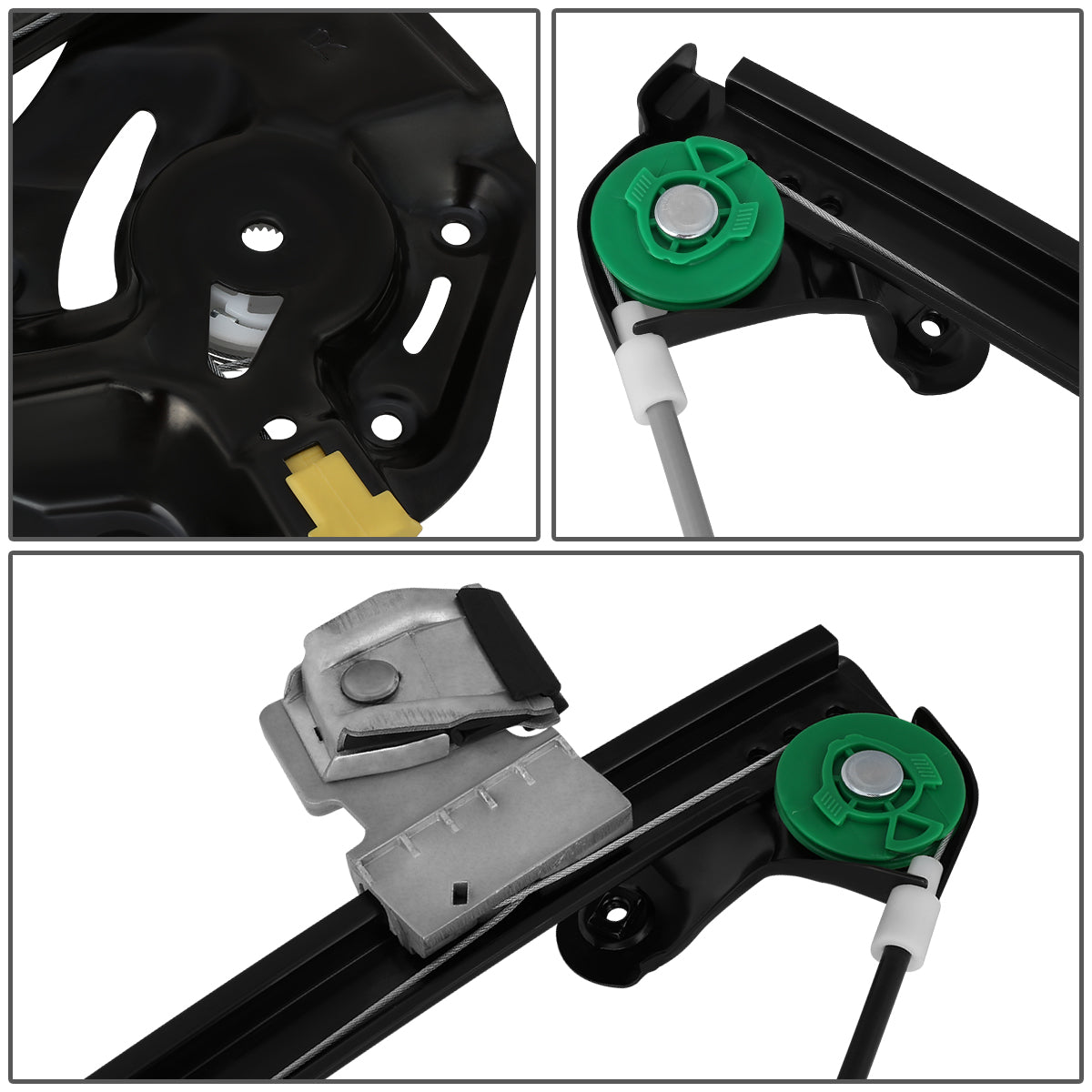 REGULADOR DE VENTANA WINDOW MOTORS & REGULATORS - METALLIC - 03-07 CADILLAC CTS - METALLIC - BARE STEEL/PLASTIC