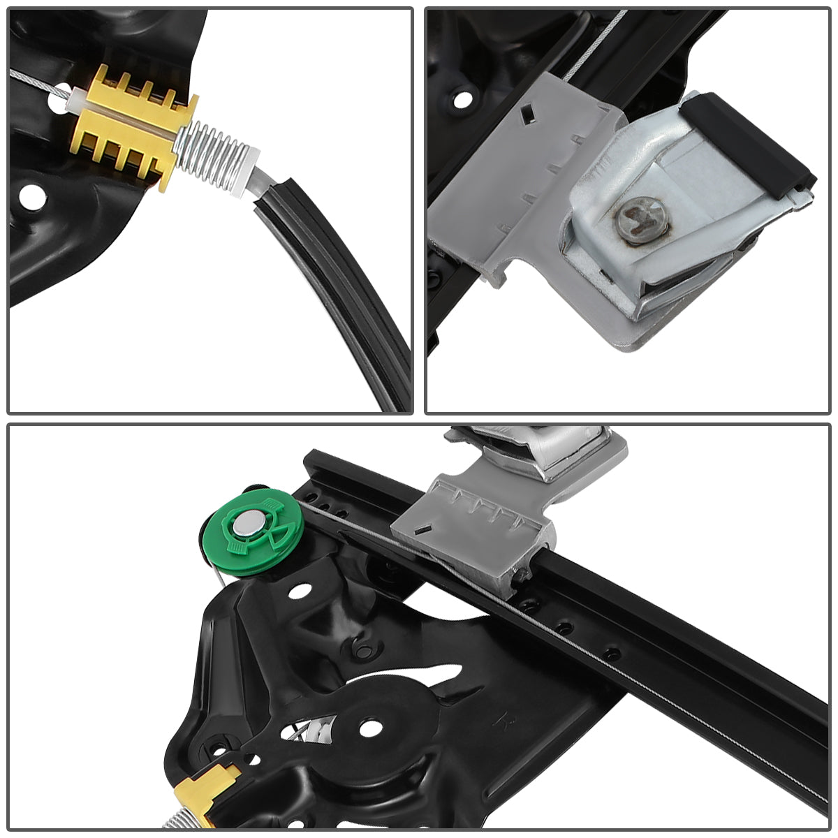 REGULADOR DE VENTANA WINDOW MOTORS & REGULATORS - METALLIC - 03-07 CADILLAC CTS - METALLIC - BARE STEEL/PLASTIC