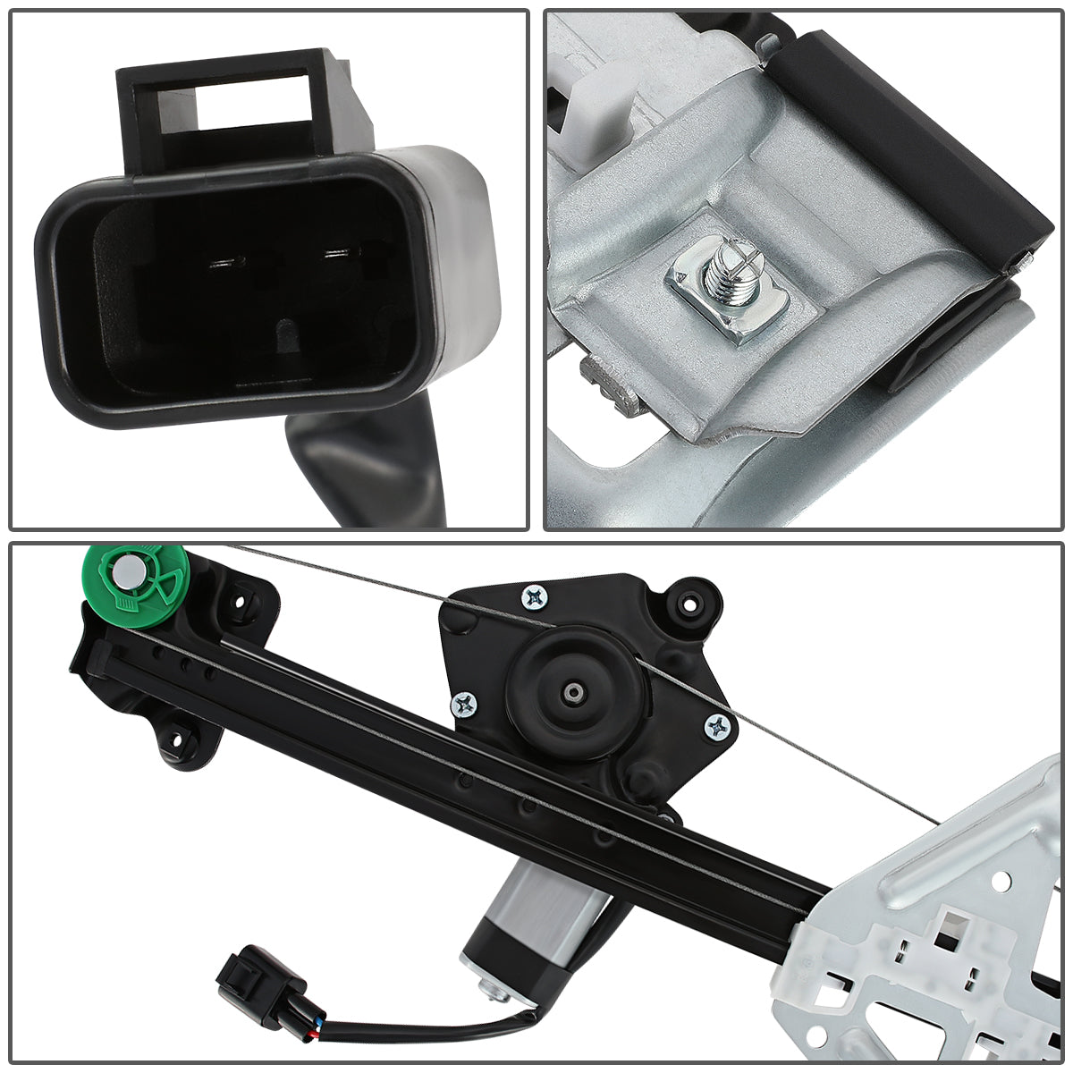 REGULADOR DE VENTANA WINDOW MOTORS & REGULATORS - METALLIC - 03-07 CADILLAC CTS - METALLIC - BARE STEEL/PLASTIC