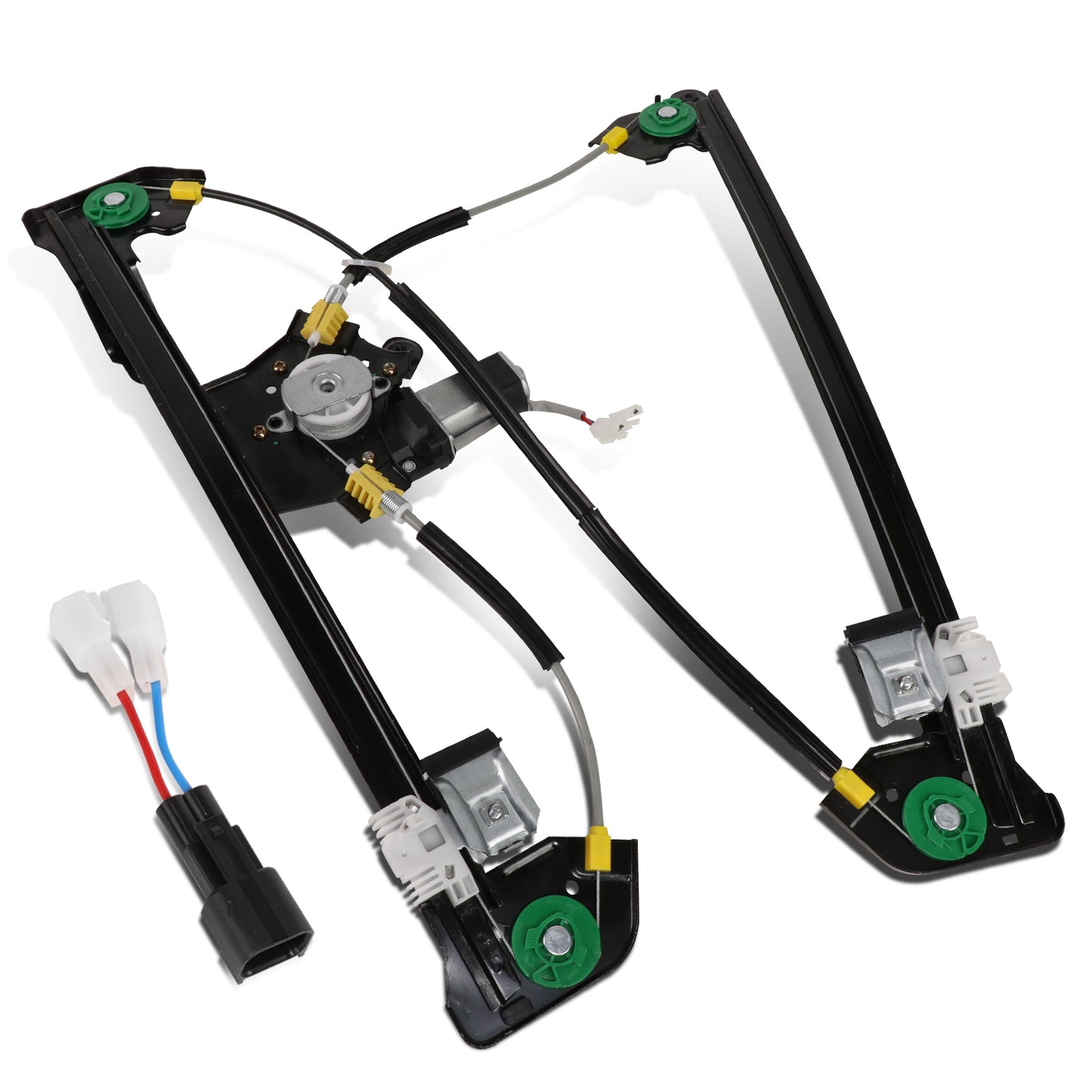 REGULADOR DE VENTANA WINDOW MOTORS & REGULATORS - METALLIC - 04-08 FORD F-150/04-08 FORD LOBO/06-08 LINCOLN MARK LT - FITS CREW CAB / STANDARD CAB MODELS ONLY - METALLIC - BARE STEEL/PLASTIC