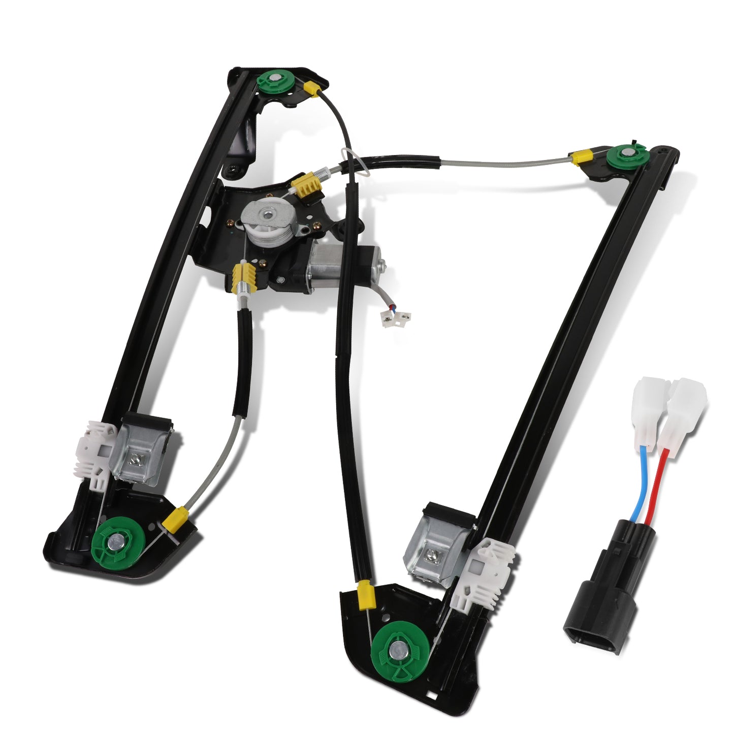 REGULADOR DE VENTANA WINDOW MOTORS & REGULATORS - METALLIC - 04-08 FORD F-150/04-08 FORD LOBO/06-08 LINCOLN MARK LT - FITS CREW CAB / STANDARD CAB MODELS ONLY - METALLIC - BARE STEEL/PLASTIC