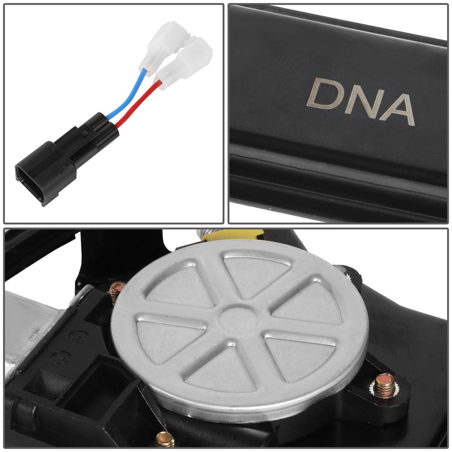 REGULADOR DE VENTANA WINDOW MOTORS & REGULATORS - METALLIC - 04-08 FORD F-150/04-08 FORD LOBO/06-08 LINCOLN MARK LT - FITS CREW CAB / STANDARD CAB MODELS ONLY - METALLIC - BARE STEEL/PLASTIC