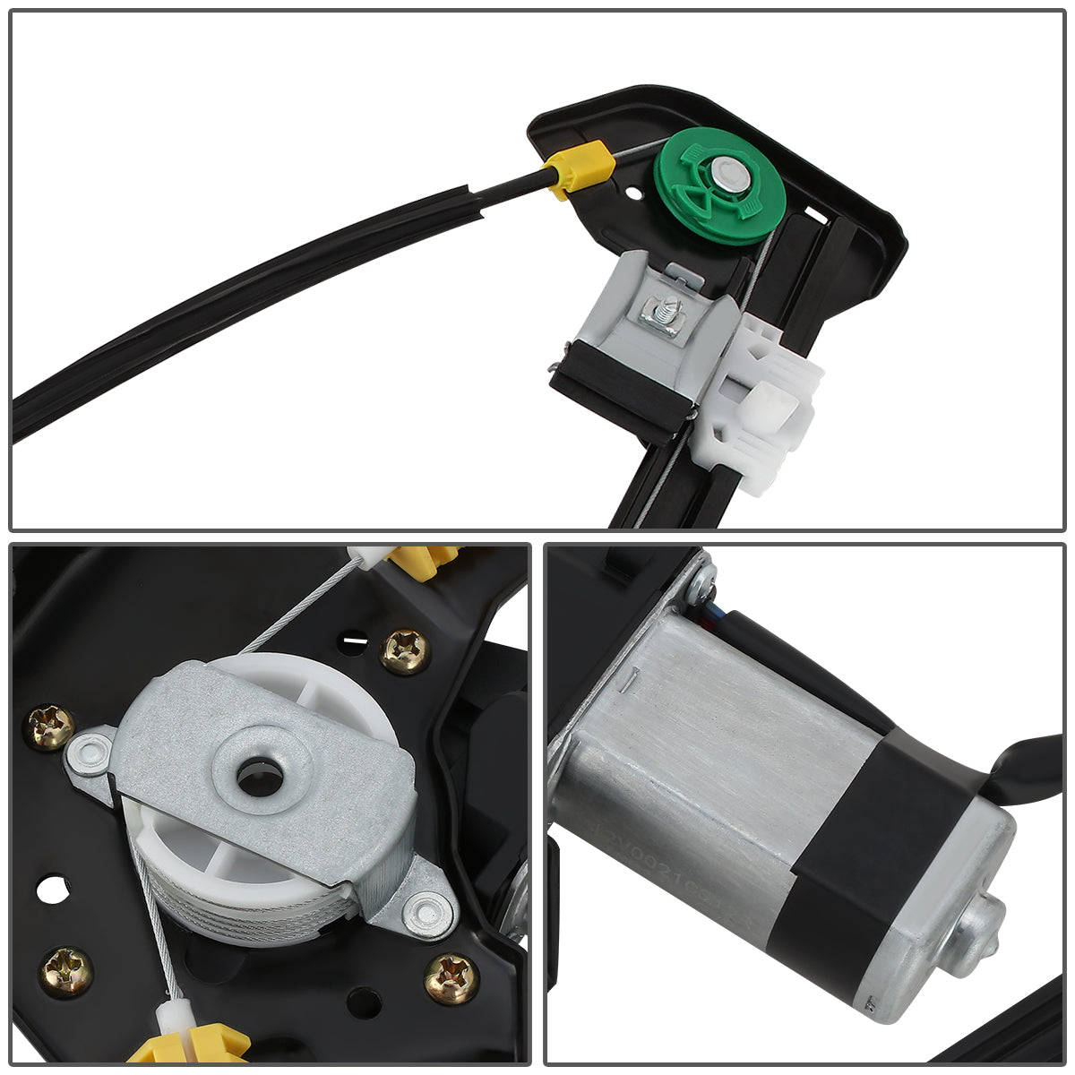 REGULADOR DE VENTANA WINDOW MOTORS & REGULATORS - METALLIC - 04-08 FORD F-150/04-08 FORD LOBO/06-08 LINCOLN MARK LT - FITS CREW CAB / STANDARD CABS,DOES NOT FIT EXTENDED CABS - METALLIC - BARE STEEL/PLASTIC