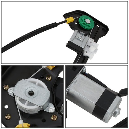 REGULADOR DE VENTANA WINDOW MOTORS & REGULATORS - METALLIC - 04-08 FORD F-150/04-08 FORD LOBO/06-08 LINCOLN MARK LT - FITS CREW CAB / STANDARD CABS,DOES NOT FIT EXTENDED CABS - METALLIC - BARE STEEL/PLASTIC