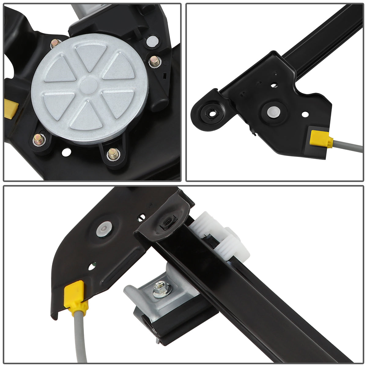 REGULADOR DE VENTANA WINDOW MOTORS & REGULATORS - METALLIC - 04-08 FORD F-150/04-08 FORD LOBO/06-08 LINCOLN MARK LT - FITS CREW CAB / STANDARD CABS,DOES NOT FIT EXTENDED CABS - METALLIC - BARE STEEL/PLASTIC