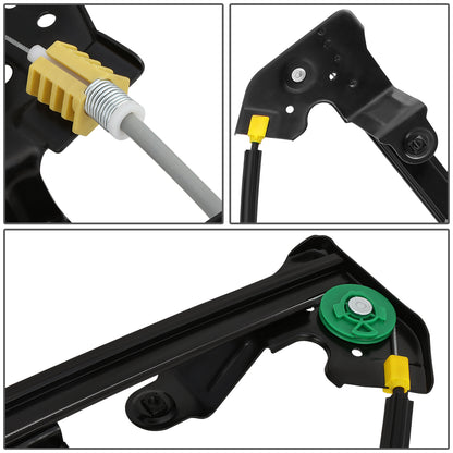 REGULADOR DE VENTANA WINDOW MOTORS & REGULATORS - METALLIC - 04-08 FORD F-150/04-08 FORD LOBO/06-08 LINCOLN MARK LT - FITS CREW CAB / STANDARD CABS,DOES NOT FIT EXTENDED CABS - METALLIC - BARE STEEL/PLASTIC