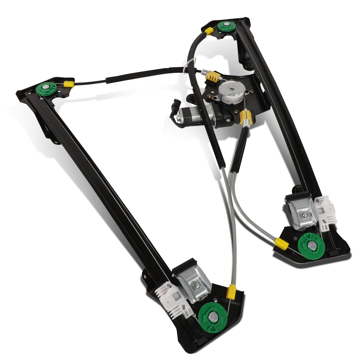 REGULADOR DE VENTANA WINDOW MOTORS & REGULATORS - METALLIC - 04-08 FORD F-150/04-08 FORD LOBO/06-08 LINCOLN MARK LT - FITS CREW CAB MODELS ONLY - METALLIC - BARE STEEL/PLASTIC