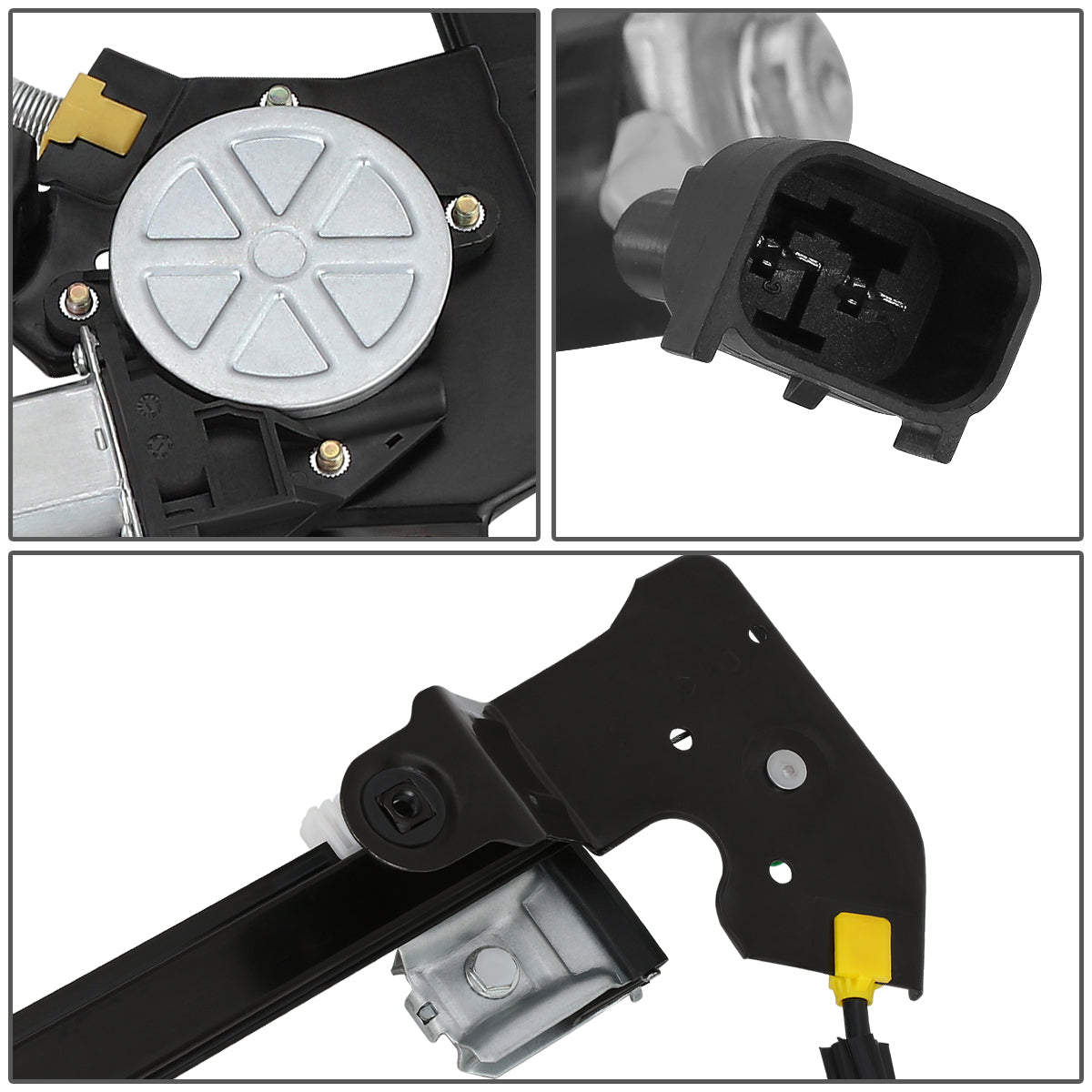 REGULADOR DE VENTANA WINDOW MOTORS & REGULATORS - METALLIC - 04-08 FORD F-150/04-08 FORD LOBO/06-08 LINCOLN MARK LT - FITS CREW CAB / STANDARD CABS,DOES NOT FIT EXTENDED CABS - METALLIC - BARE STEEL/PLASTIC