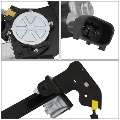 REGULADOR DE VENTANA WINDOW MOTORS & REGULATORS - METALLIC - 04-08 FORD F-150/04-08 FORD LOBO/06-08 LINCOLN MARK LT - FITS CREW CAB / STANDARD CABS,DOES NOT FIT EXTENDED CABS - METALLIC - BARE STEEL/PLASTIC