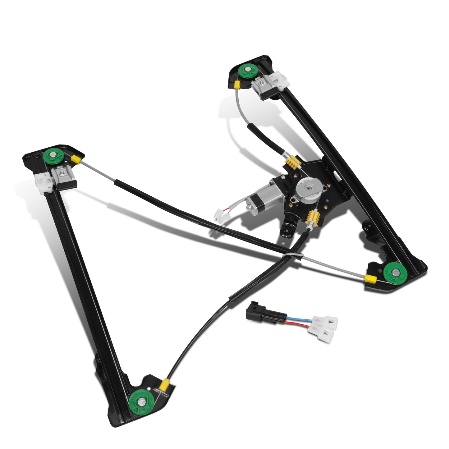 REGULADOR DE VENTANA WINDOW MOTORS & REGULATORS - METALLIC - 04-08 FORD F-150/04-08 FORD LOBO - FITS EXTENDED CAB MODELS ONLY - METALLIC - BARE STEEL/PLASTIC