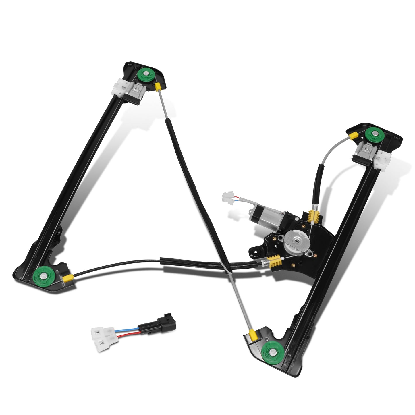 REGULADOR DE VENTANA WINDOW MOTORS & REGULATORS - METALLIC - 04-08 FORD F-150/04-08 FORD LOBO - FITS EXTENDED CAB MODELS ONLY - METALLIC - BARE STEEL/PLASTIC