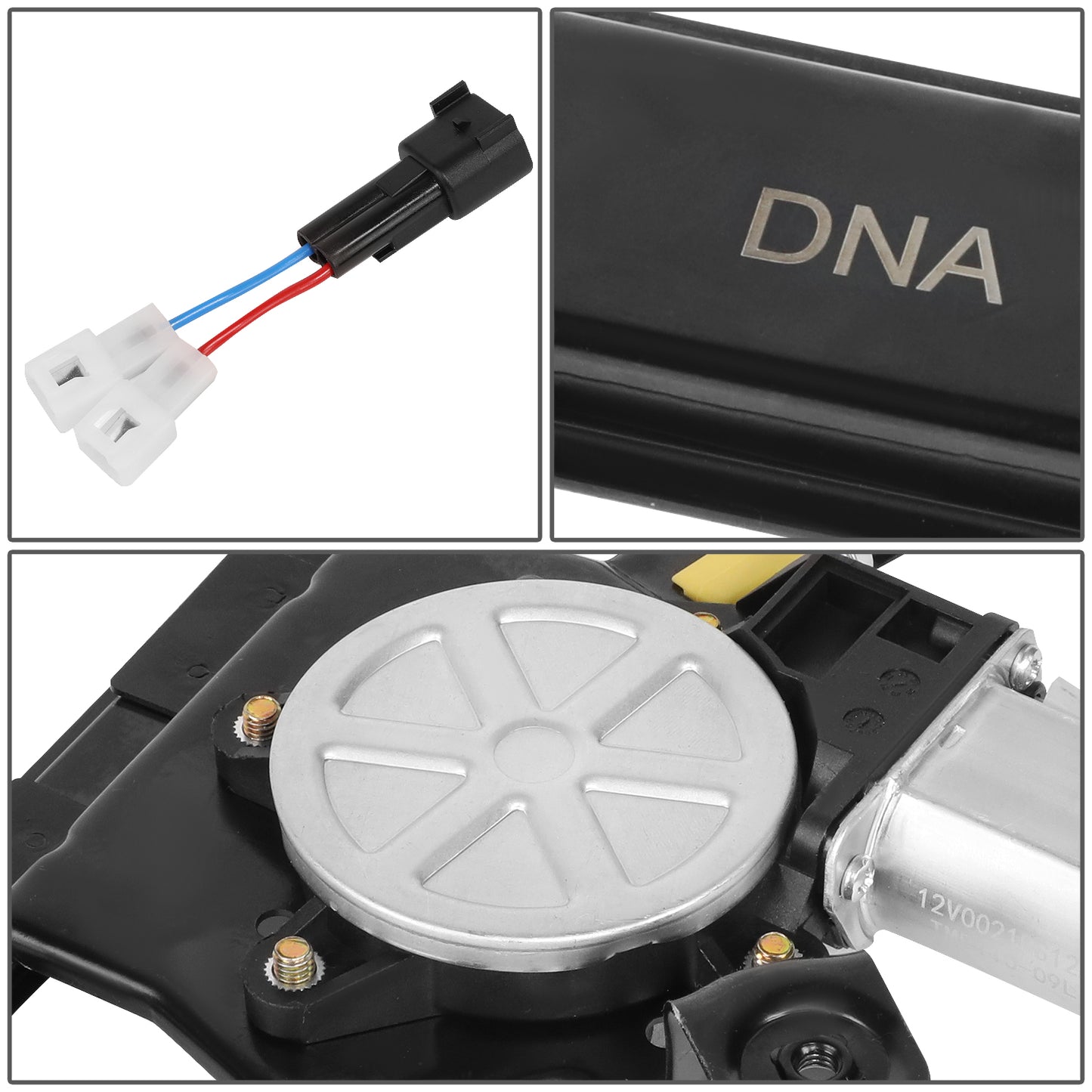 REGULADOR DE VENTANA WINDOW MOTORS & REGULATORS - METALLIC - 04-08 FORD F-150/04-08 FORD LOBO - FITS EXTENDED CAB MODELS ONLY - METALLIC - BARE STEEL/PLASTIC