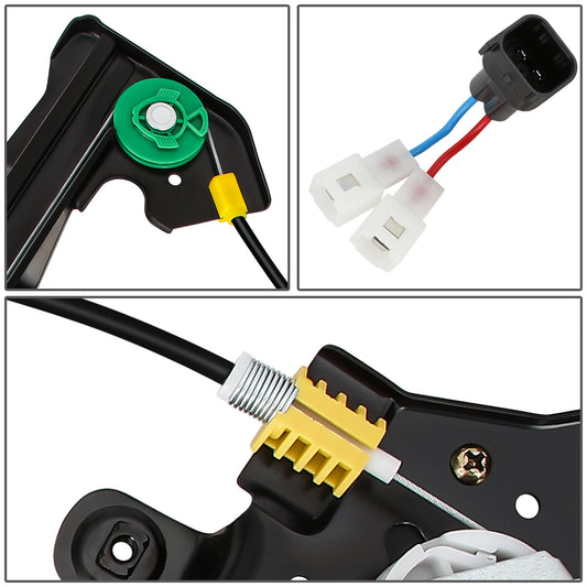 REGULADOR DE VENTANA WINDOW MOTORS & REGULATORS - METALLIC - 04-08 FORD F-150/04-08 FORD LOBO/FITS EXTENDED CAB - DOES NOT CREW CAB / STANDARD CABS - METALLIC - BARE STEEL/PLASTIC