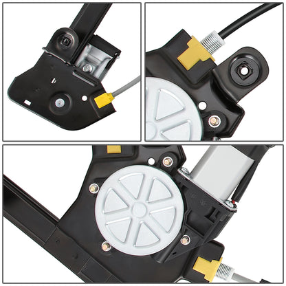 REGULADOR DE VENTANA WINDOW MOTORS & REGULATORS - METALLIC - 04-08 FORD F-150/04-08 FORD LOBO/FITS EXTENDED CAB - DOES NOT CREW CAB / STANDARD CABS - METALLIC - BARE STEEL/PLASTIC