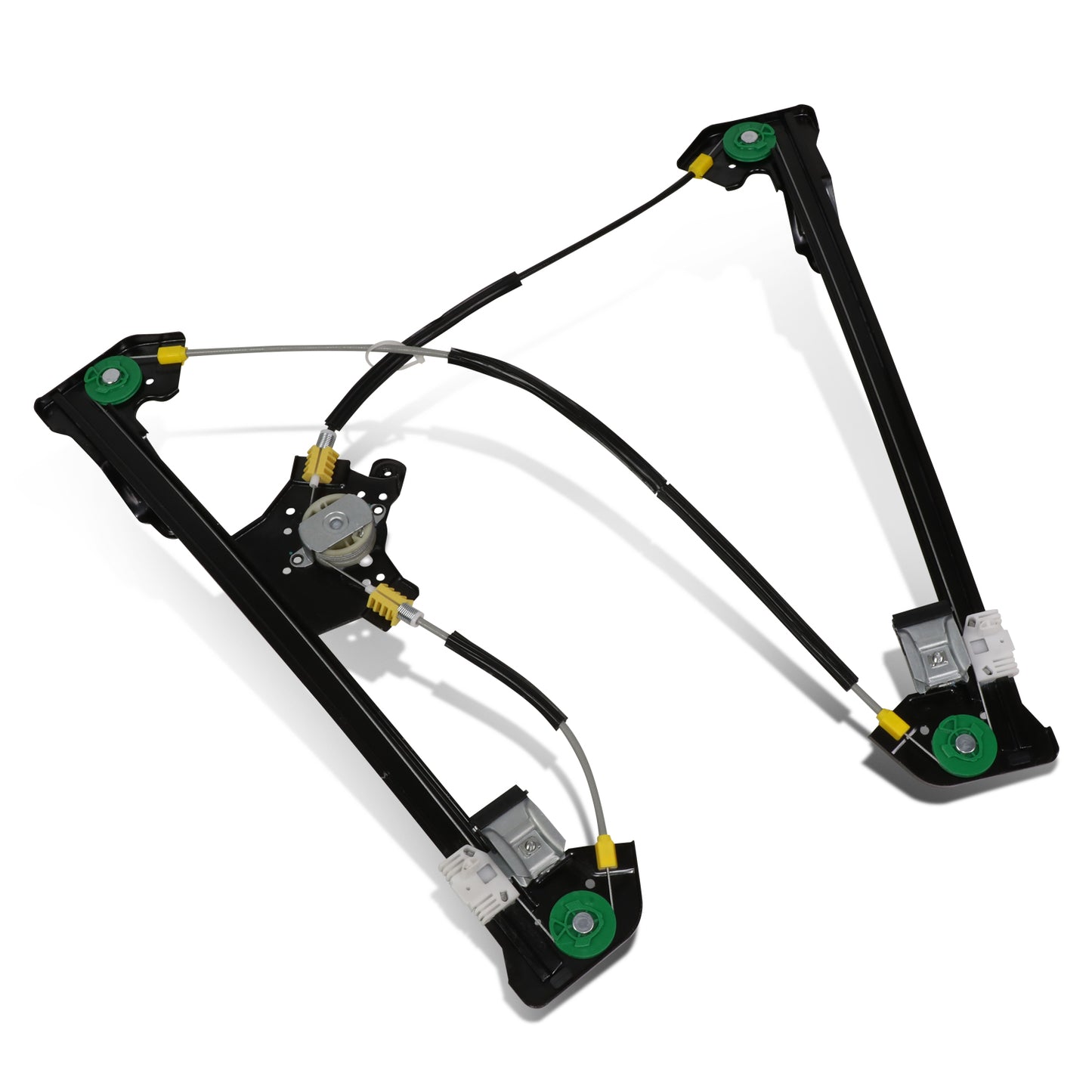 REGULADOR DE VENTANA WINDOW MOTORS & REGULATORS - METALLIC - 04-08 FORD F-150/04-08 FORD LOBO - FITS EXTENDED CAB MODELS ONLY - METALLIC - BARE STEEL/PLASTIC