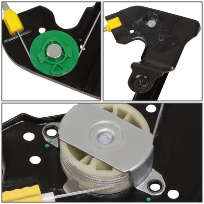 REGULADOR DE VENTANA WINDOW MOTORS & REGULATORS - METALLIC - 04-08 FORD F-150/04-08 FORD LOBO - FITS EXTENDED CAB MODELS ONLY - METALLIC - BARE STEEL/PLASTIC