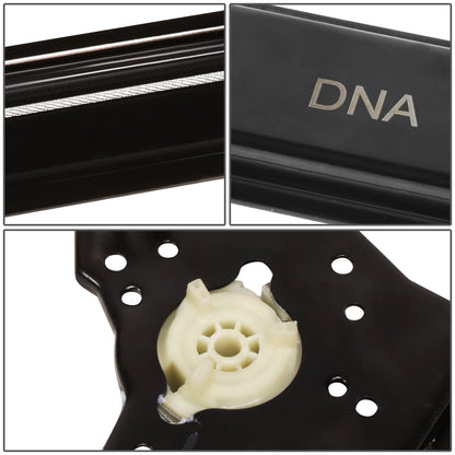 REGULADOR DE VENTANA WINDOW MOTORS & REGULATORS - METALLIC - 04-08 FORD F-150/04-08 FORD LOBO - FITS EXTENDED CAB MODELS ONLY - METALLIC - BARE STEEL/PLASTIC