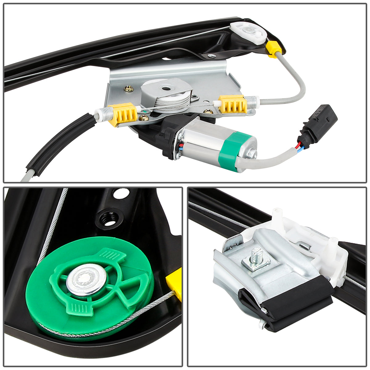 REGULADOR DE VENTANA WINDOW MOTORS & REGULATORS - METALLIC - 00-07 FORD FOCUS - METALLIC - BARE STEEL/PLASTIC