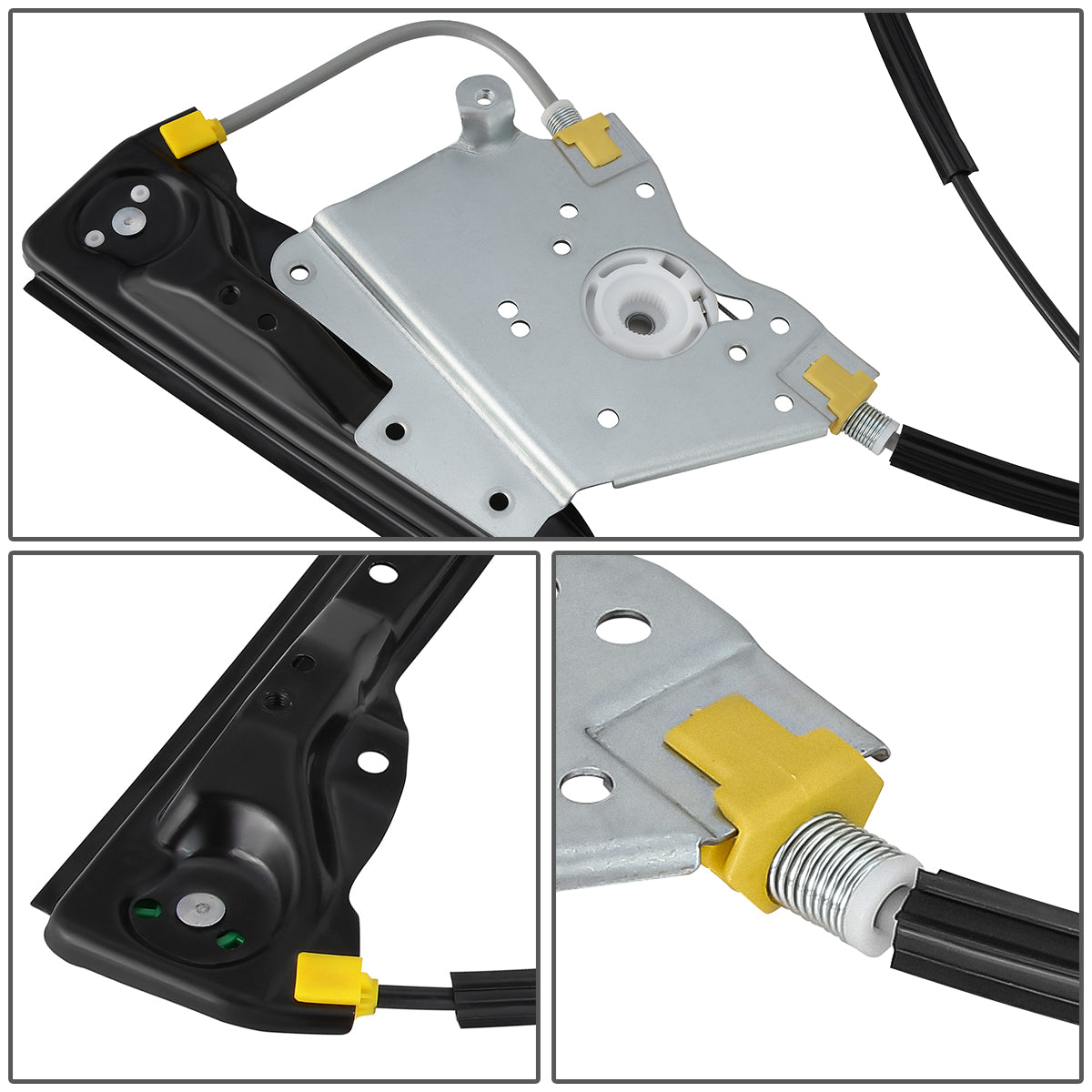 REGULADOR DE VENTANA WINDOW MOTORS & REGULATORS - METALLIC - 00-07 FORD FOCUS - METALLIC - BARE STEEL/PLASTIC