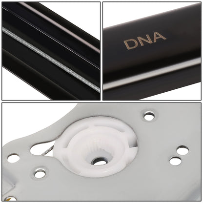 REGULADOR DE VENTANA WINDOW MOTORS & REGULATORS - METALLIC - 00-07 FORD FOCUS - FITS 4-DR/5-DR MODELS ONLY - METALLIC - BARE STEEL/PLASTIC