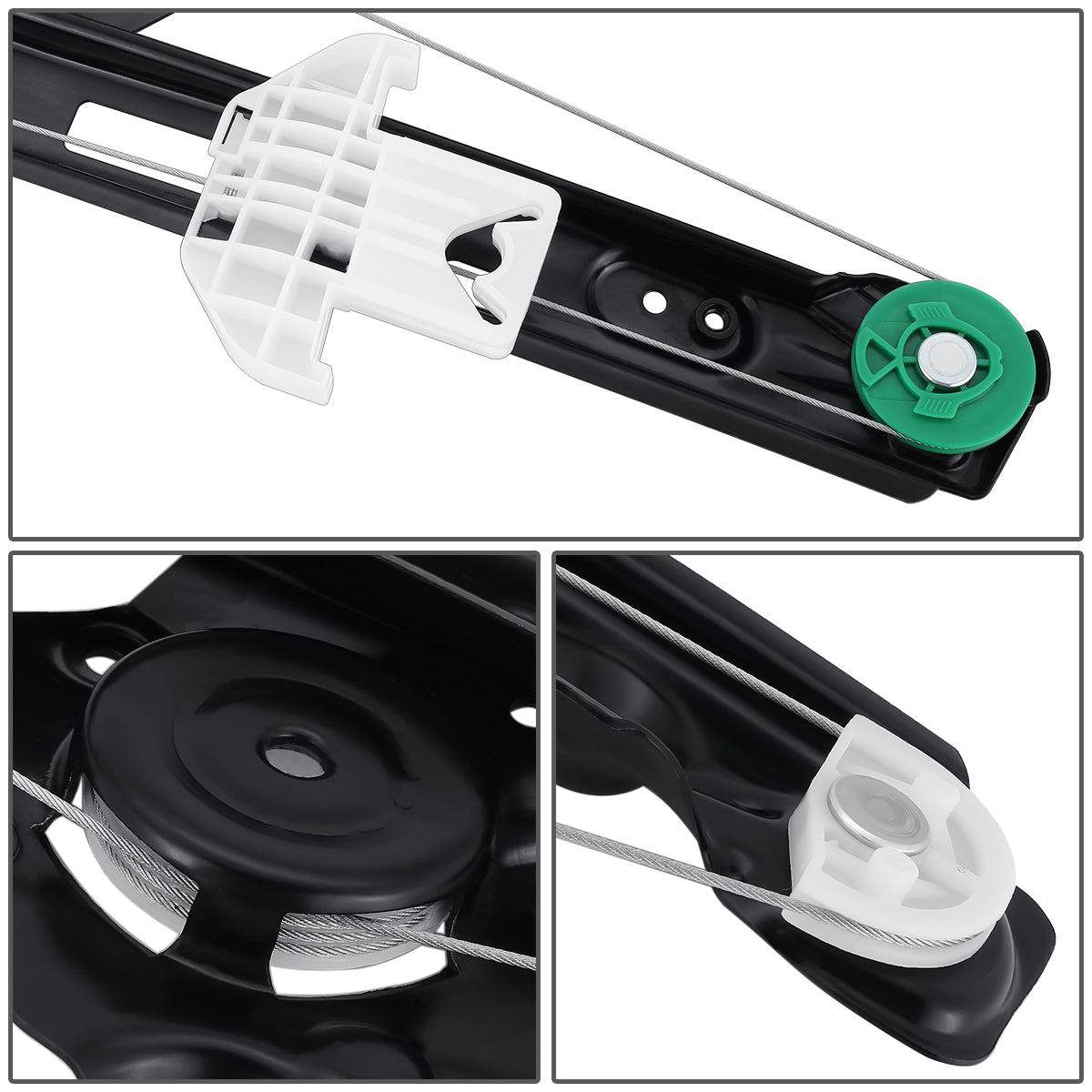 REGULADOR DE VENTANA WINDOW MOTORS & REGULATORS - METALLIC - 00-07 FORD FOCUS - METALLIC - BARE STEEL/PLASTIC