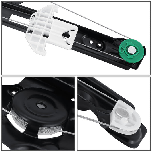 REGULADOR DE VENTANA WINDOW MOTORS & REGULATORS - METALLIC - 00-07 FORD FOCUS - METALLIC - BARE STEEL/PLASTIC