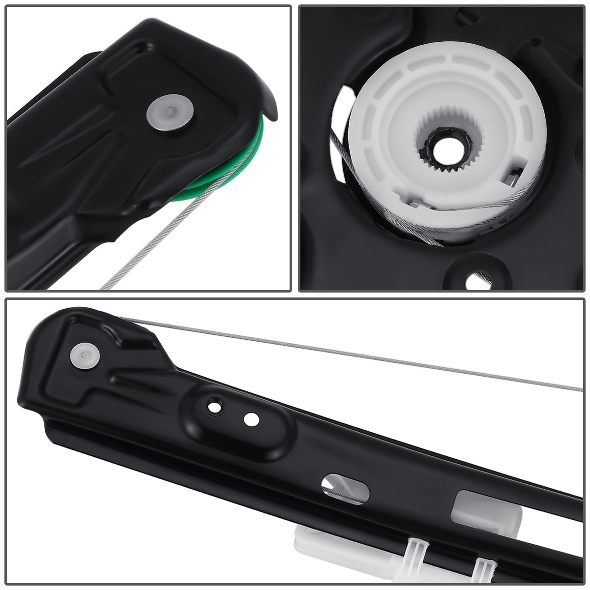 REGULADOR DE VENTANA WINDOW MOTORS & REGULATORS - METALLIC - 00-07 FORD FOCUS - METALLIC - BARE STEEL/PLASTIC