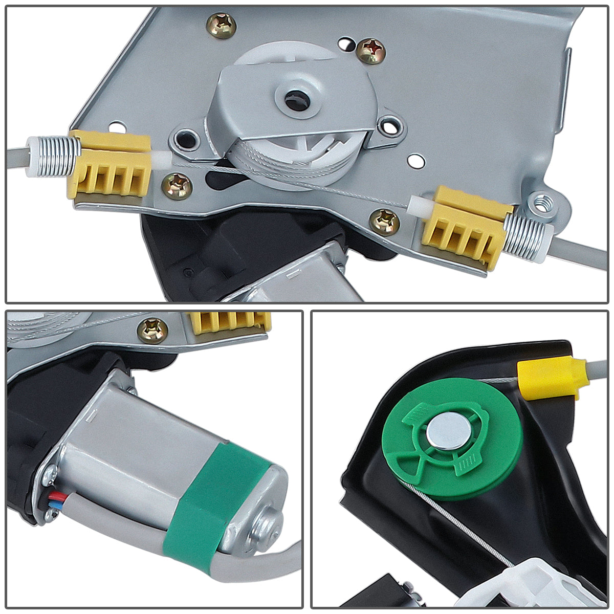 REGULADOR DE VENTANA WINDOW MOTORS & REGULATORS - METALLIC - 00-07 FORD FOCUS - METALLIC - BARE STEEL/PLASTIC