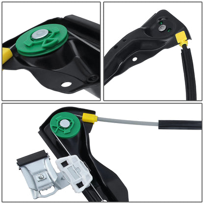 REGULADOR DE VENTANA WINDOW MOTORS & REGULATORS - METALLIC - 00-07 FORD FOCUS - METALLIC - BARE STEEL/PLASTIC