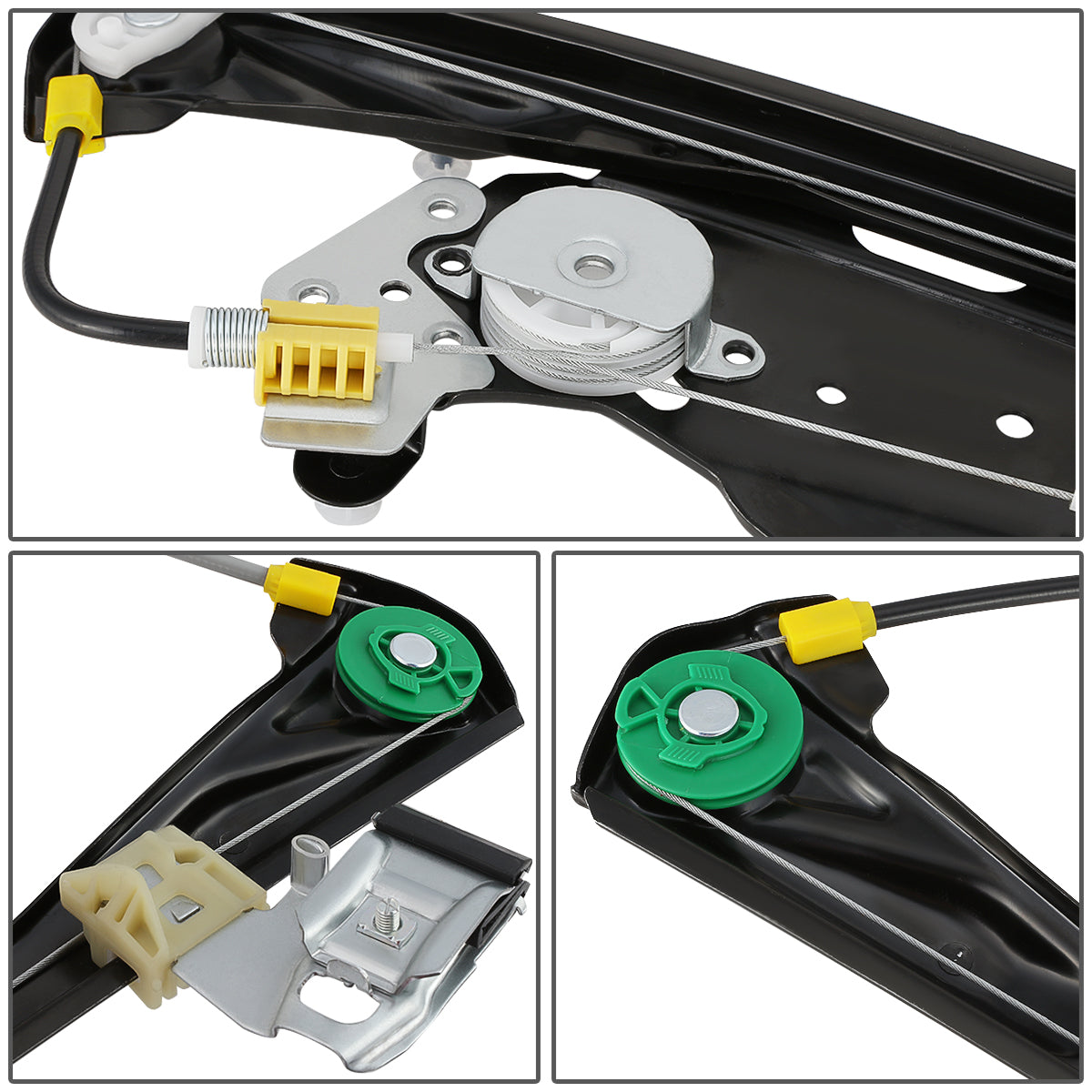 REGULADOR DE VENTANA WINDOW MOTORS & REGULATORS - METALLIC - 00-02 LINCOLN LS - METALLIC - BARE STEEL/PLASTIC