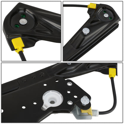 REGULADOR DE VENTANA WINDOW MOTORS & REGULATORS - METALLIC - 00-02 LINCOLN LS - METALLIC - BARE STEEL/PLASTIC