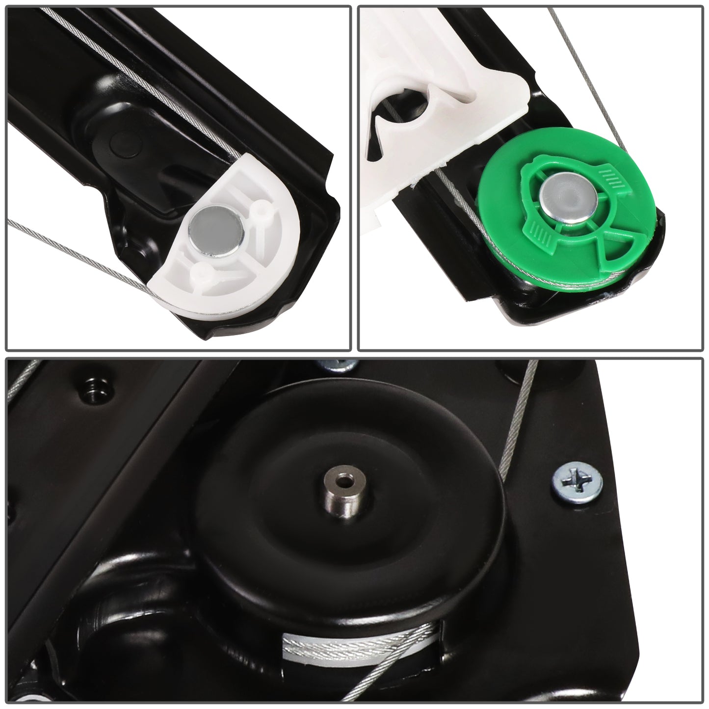 REGULADOR DE VENTANA WINDOW MOTORS & REGULATORS - METALLIC - 00-06 LINCOLN LS - METALLIC - BARE STEEL/PLASTIC