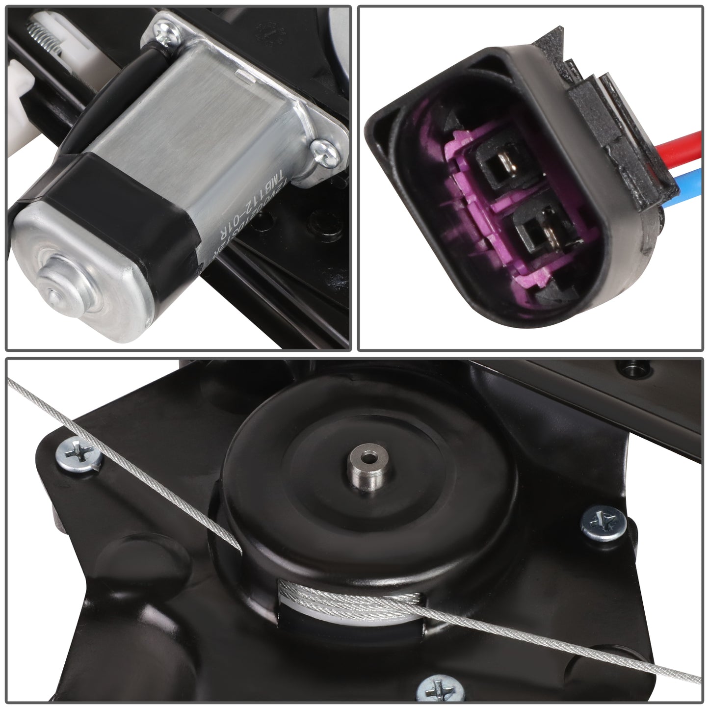 REGULADOR DE VENTANA WINDOW MOTORS & REGULATORS - METALLIC - 00-06 LINCOLN LS - METALLIC - BARE STEEL/PLASTIC