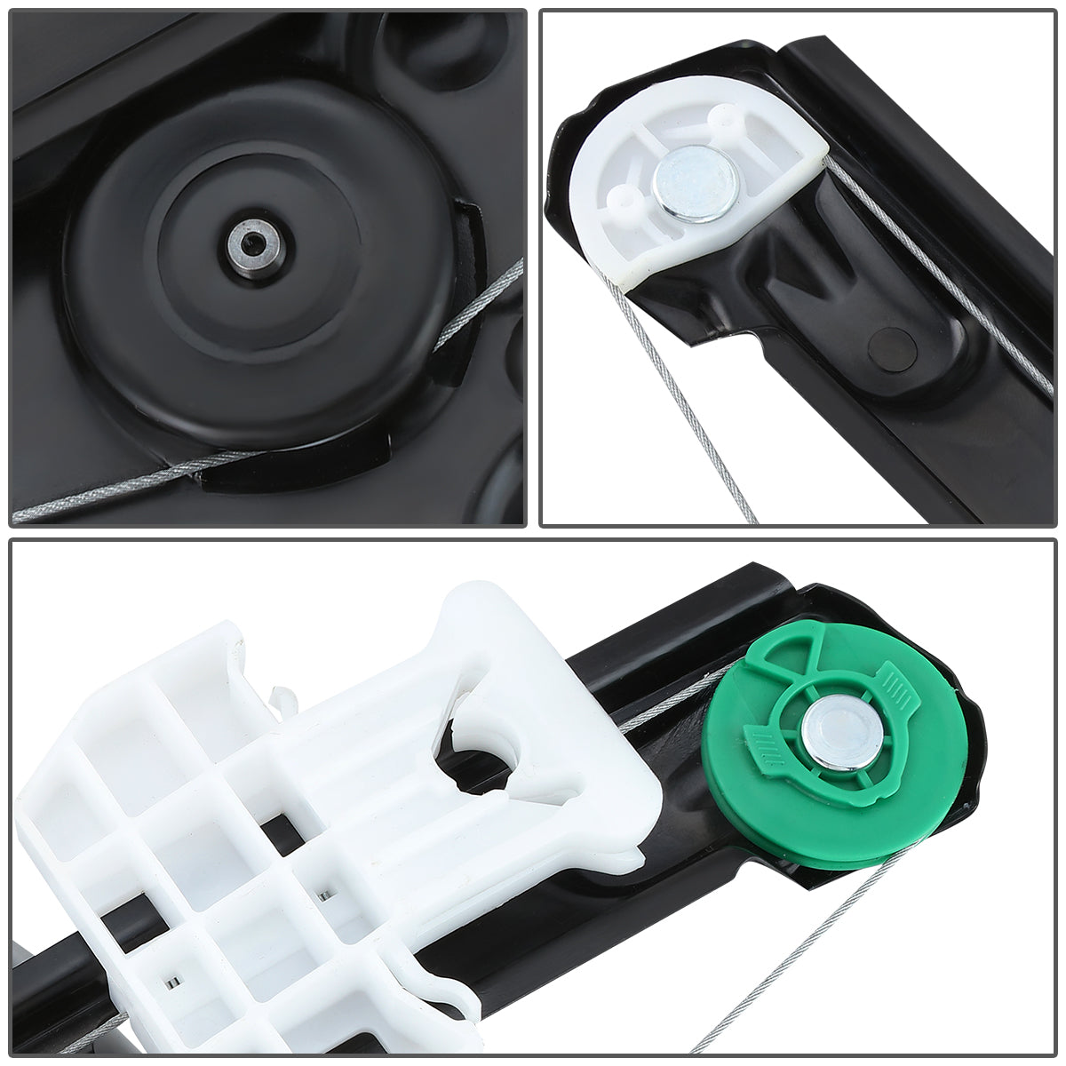 REGULADOR DE VENTANA WINDOW MOTORS & REGULATORS - METALLIC - 00-06 LINCOLN LS - METALLIC - BARE STEEL/PLASTIC