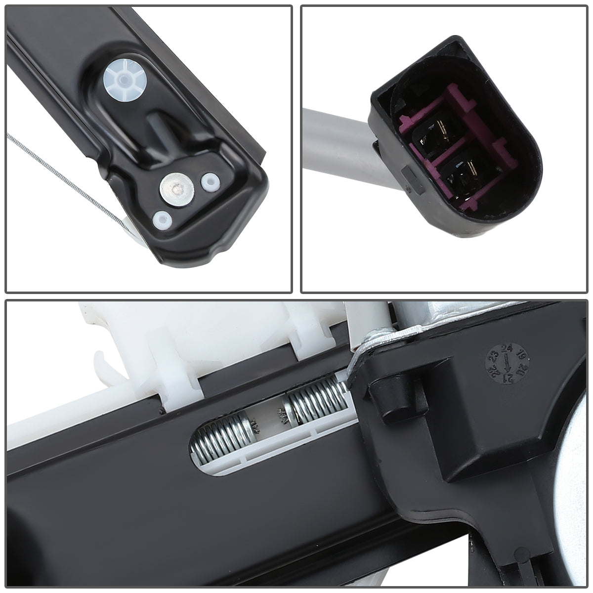 REGULADOR DE VENTANA WINDOW MOTORS & REGULATORS - METALLIC - 00-06 LINCOLN LS - METALLIC - BARE STEEL/PLASTIC