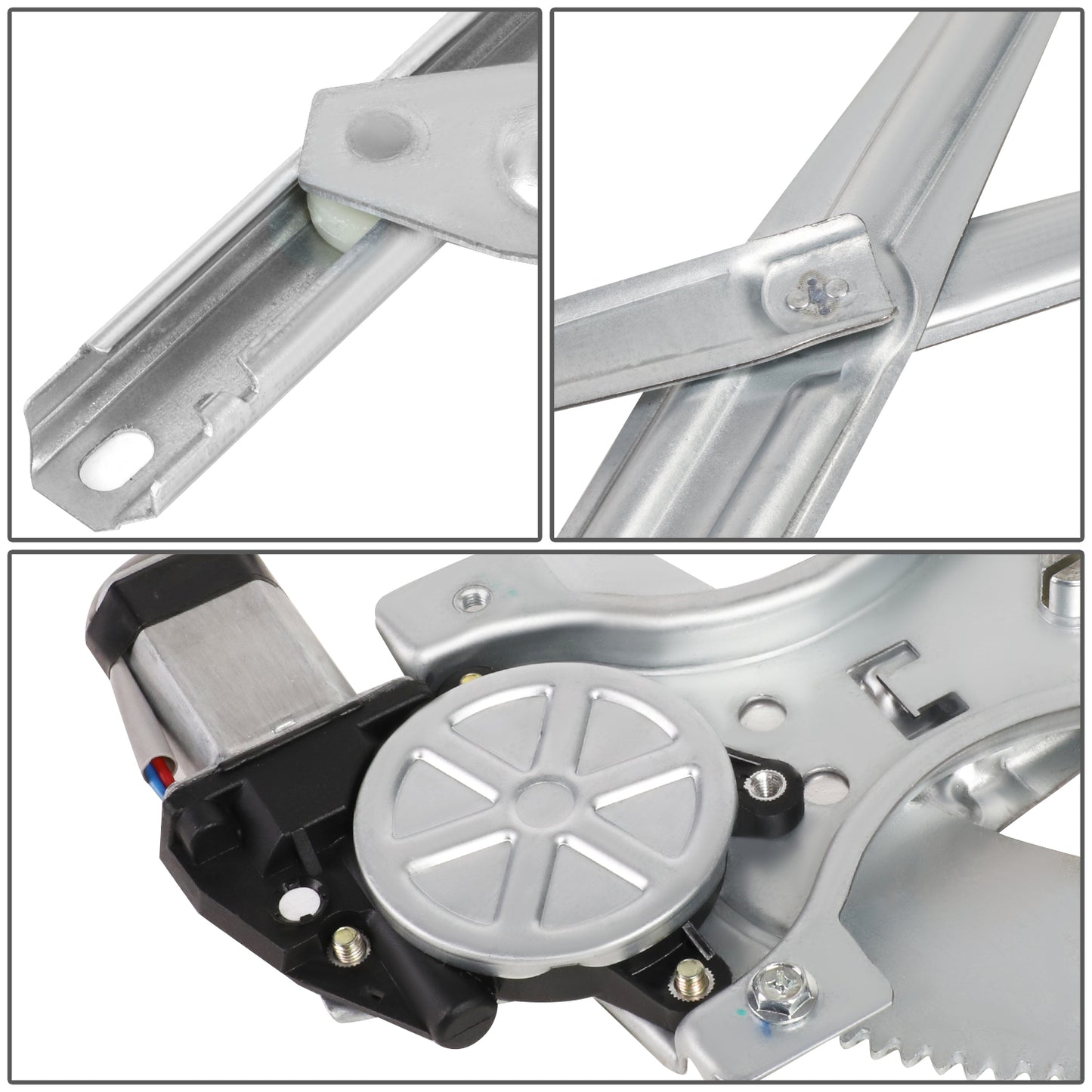 REGULADOR DE VENTANA WINDOW MOTORS & REGULATORS - METALLIC - 04-12 CHEVY COLORADO/04-12 GMC CANYON/06 ISUZU I-280/ 07-08 ISUZU I-290/06 ISUZU I-350/07-08 ISUZU I-370 - METALLIC - BARE STEEL/PLASTIC