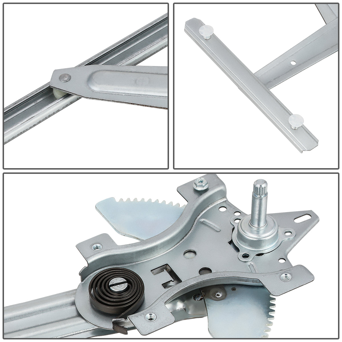 REGULADOR DE VENTANA WINDOW MOTORS & REGULATORS - METALLIC - 04-12 CHEVY COLORADO/04-12 GMC CANYON/06 ISUZU I-280/ 07-08 ISUZU I-290/06 ISUZU I-350/07-08 ISUZU I-370 - METALLIC - BARE STEEL/PLASTIC