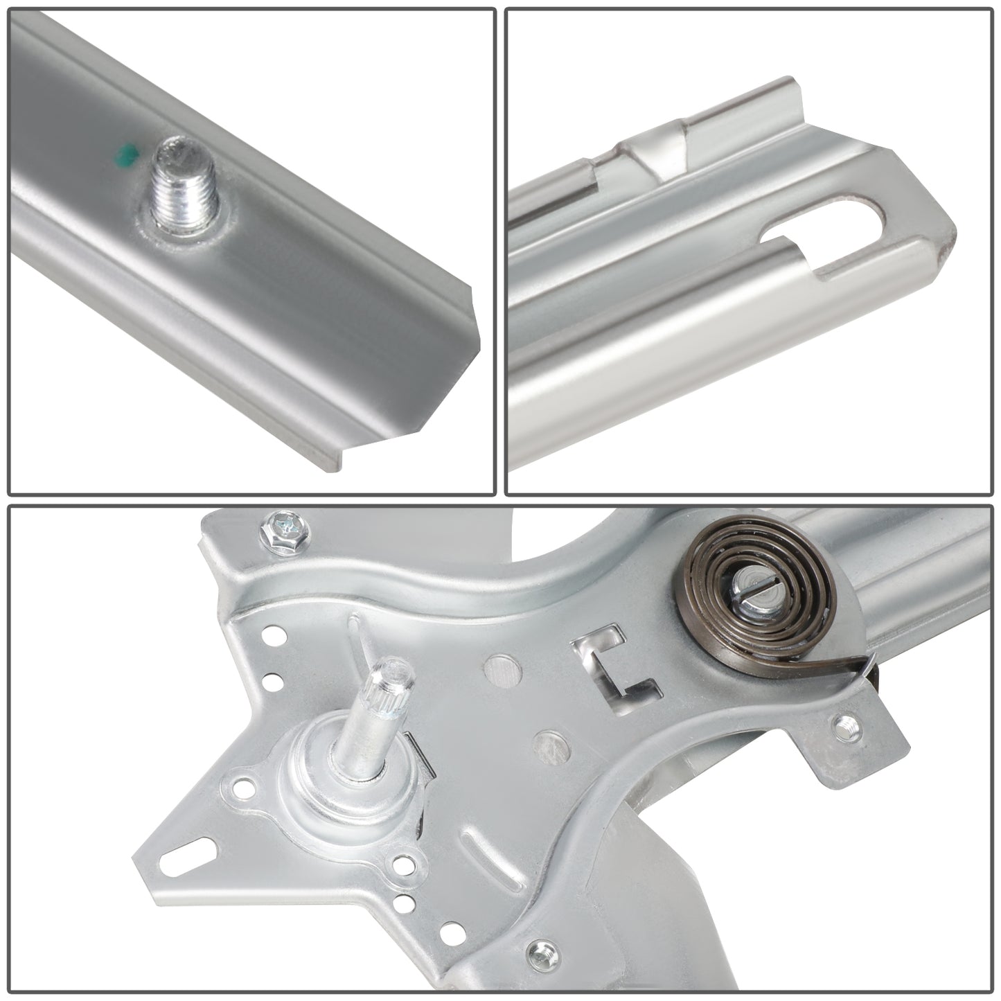 REGULADOR DE VENTANA WINDOW MOTORS & REGULATORS - METALLIC - 04-12 CHEVY COLORADO/04-12 GMC CANYON/06 ISUZU I-280/ 07-08 ISUZU I-290/06 ISUZU I-350/07-08 ISUZU I-370 - METALLIC - BARE STEEL/PLASTIC