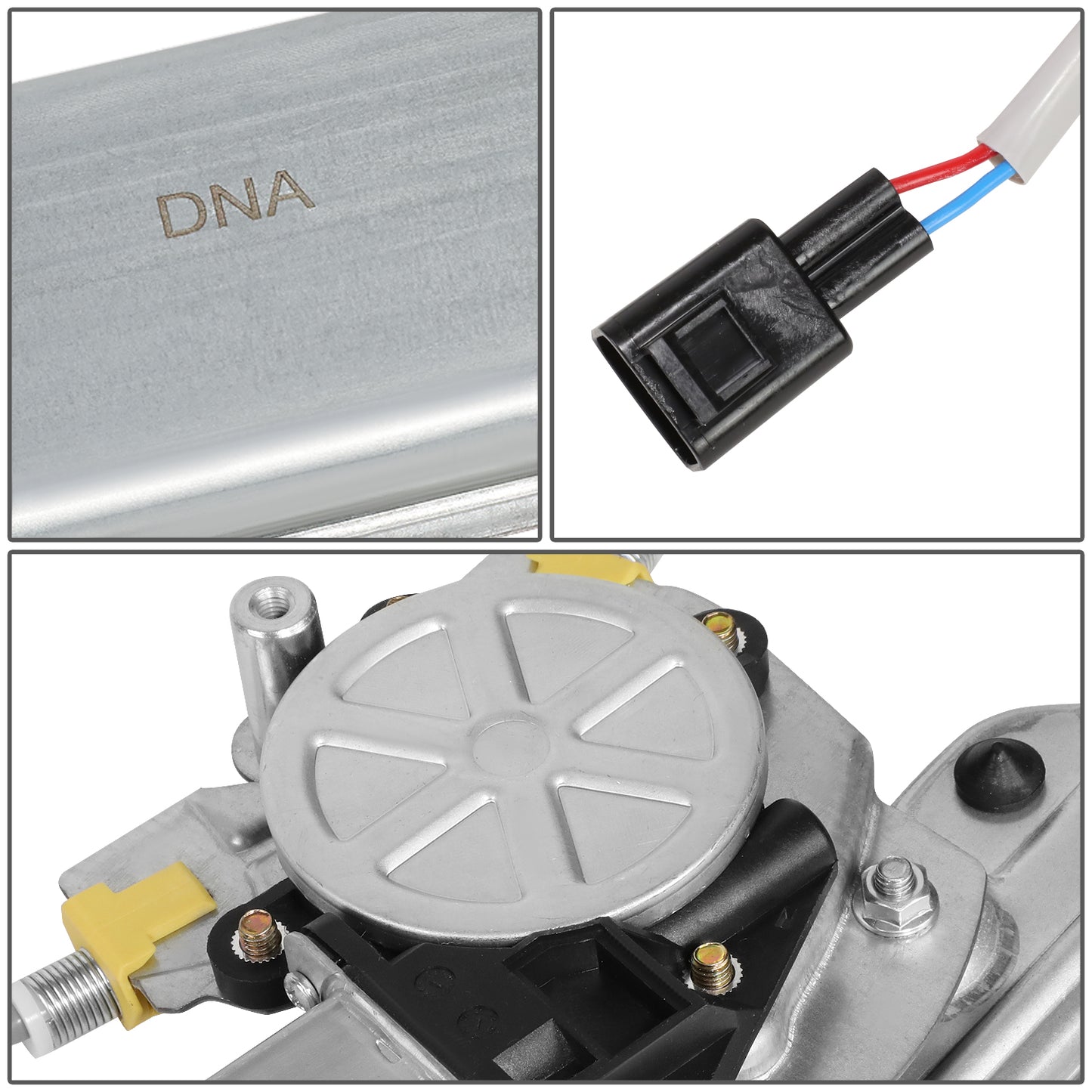 REGULADOR DE VENTANA WINDOW MOTORS & REGULATORS - METALLIC - 99- 07 CADILLAC ESCALADE CHEVY AVALANCHE GMC SIERRA YUKON XL 1500 2500 3500 - METALLIC - BARE STEEL/PLASTIC