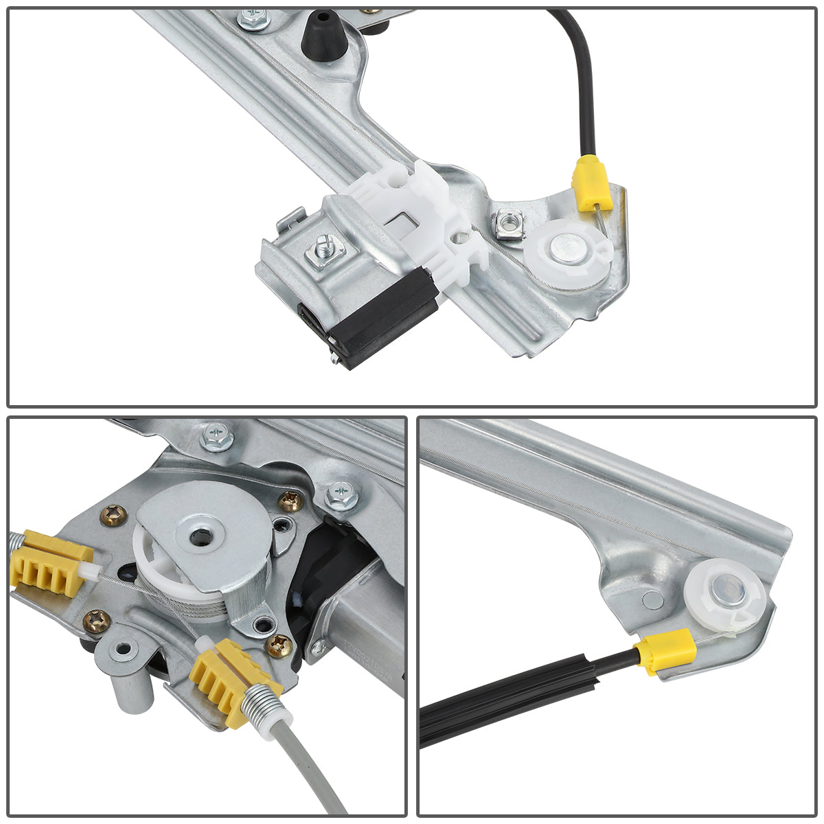 REGULADOR DE VENTANA WINDOW MOTORS & REGULATORS - METALLIC - 99-13 CADILLAC ESCALADE CHEVY SILVERADO SUBURBAN GMC SIERRA YUKON - METALLIC - BARE STEEL/PLASTIC