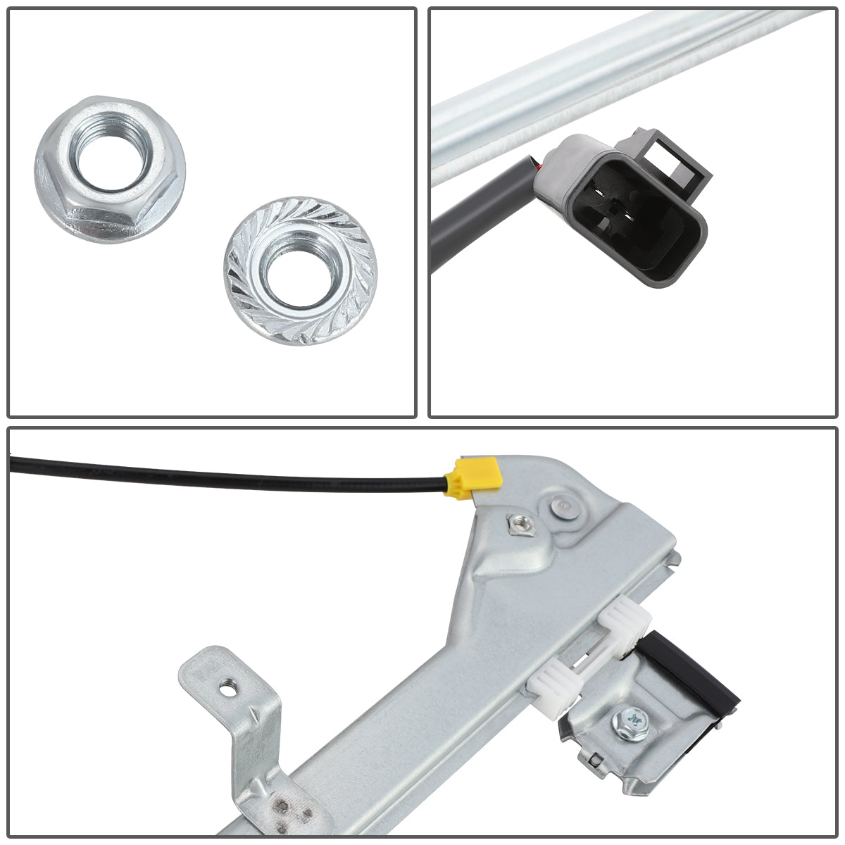 REGULADOR DE VENTANA WINDOW MOTORS & REGULATORS - METALLIC - 99-13 CADILLAC ESCALADE CHEVY SILVERADO SUBURBAN GMC SIERRA YUKON - METALLIC - BARE STEEL/PLASTIC