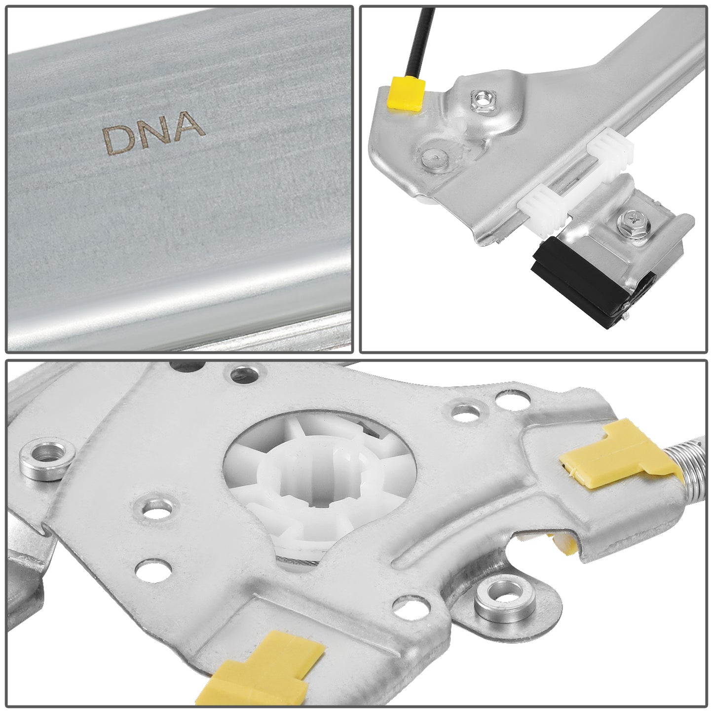 REGULADOR DE VENTANA WINDOW MOTORS & REGULATORS - METALLIC - 99-07 CADILLAC ESCALADE CHEVY AVALANCHE GMC SIERRA YUKON XL 1500 2500 3500 - METALLIC - BARE STEEL/PLASTIC