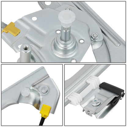 REGULADOR DE VENTANA WINDOW MOTORS & REGULATORS - METALLIC - 99-07 CADILLAC ESCALADE CHEVY SILVERADO SUBURBAN AVALANCHE GMC SIERRA YUKON - METALLIC - BARE STEEL/PLASTIC