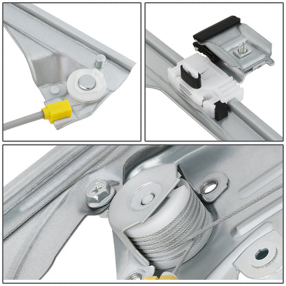 REGULADOR DE VENTANA WINDOW MOTORS & REGULATORS - METALLIC - 99-07 CADILLAC ESCALADE CHEVY SILVERADO SUBURBAN AVALANCHE GMC SIERRA YUKON - METALLIC - BARE STEEL/PLASTIC